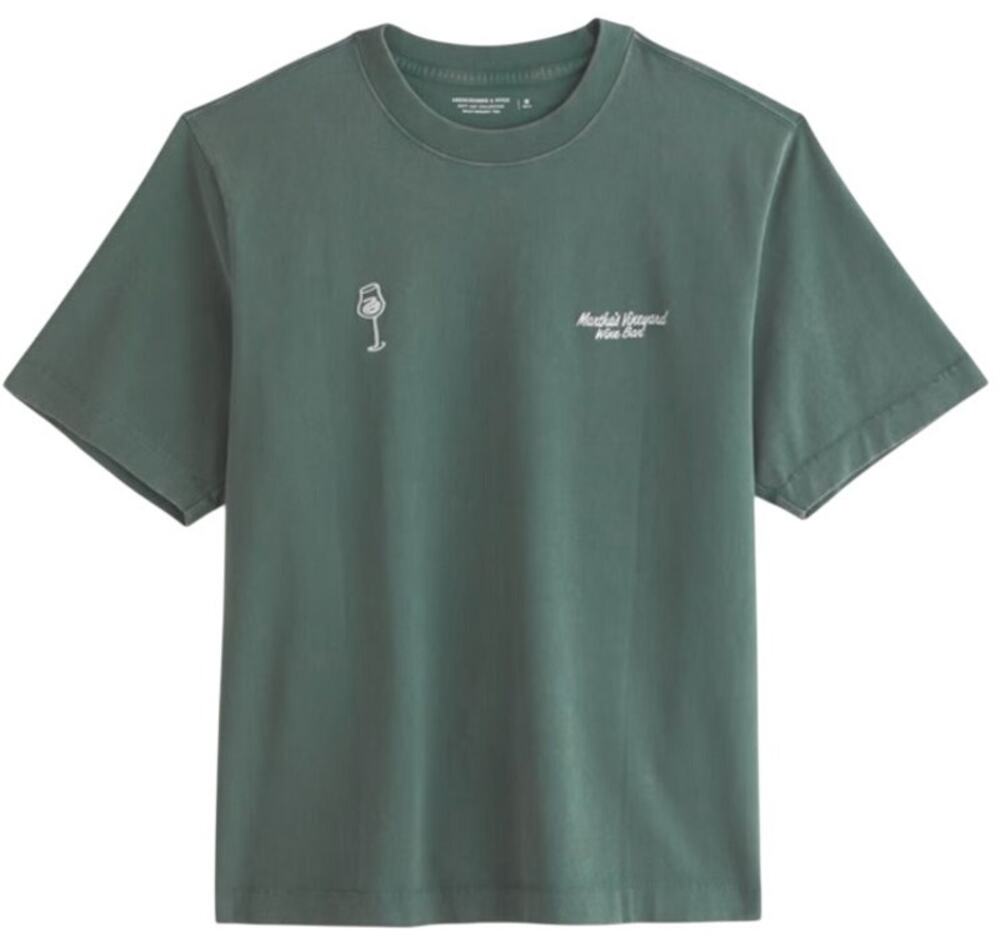 Abercrombie & Fitch Martha's Vineyard Graphic Tee Mens Size XS